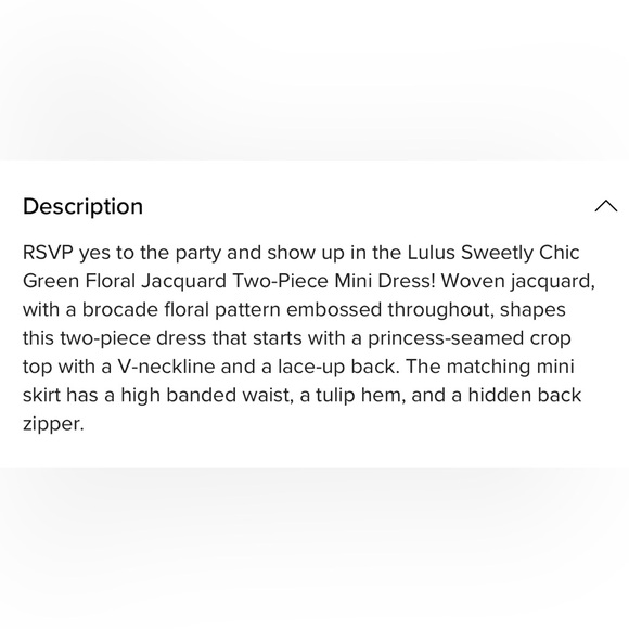 Sweetly Chic Green Floral Jacquard Two-Piece Mini Dress - Picture 8 of 14